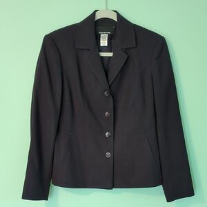 Jones New York Black Blazer Classic Tailored Fit